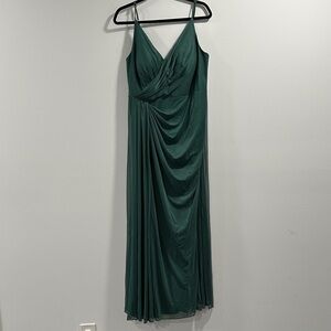 Azazie Deep Green Maxi Dress